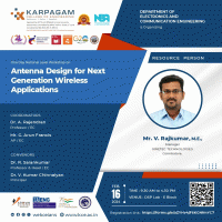 One Day National Level Workshop on "Antenna Design for Next Generation Wireless Applications 2024 Workshop Poster